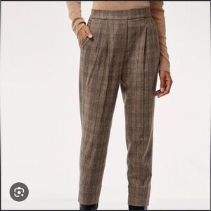 Aritzia Babaton Cohen Pant in Tan Glen Check